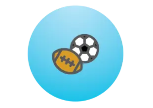football and soccer ball